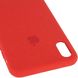 Чохол Silicone case (AAA) Original 1:1 для Apple iPhone XS Max (6.5 ") (Червоний / Red)