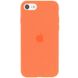 Чехол Silicone Case Full Protective (AA) для Apple iPhone SE (2020) (Оранжевый / Vitamin C)