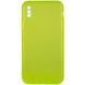 Матовый полупрозрачный TPU чехол с защитой камеры для Apple iPhone XS Max (6.5") (Зеленый / Light Green)