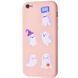 TPU чохол WAVE Fancy для Apple iPhone 6 / 6s (4.7 ") (Ghosts / Pink sand)
