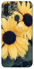 Чехол для Samsung Galaxy M11 PandaPrint Два подсолнуха цветы
