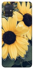 Чехол для Samsung Galaxy M51 PandaPrint Два подсолнуха цветы