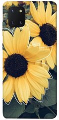 Чехол для Samsung Galaxy Note 10 Lite (A81) PandaPrint Два подсолнуха цветы