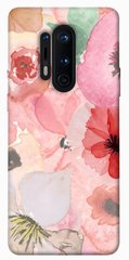 Чехол для OnePlus 8 Pro PandaPrint Акварельные цветы 3 цветы