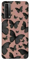 Чехол для Huawei P Smart (2021) PandaPrint Порхающие бабочки паттерн