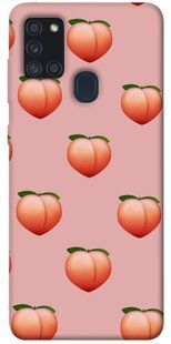 Чехол для Samsung Galaxy A21s PandaPrint Персики паттерн