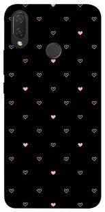Чехол для Huawei P Smart+ 2019 PandaPrint Сердечки паттерн