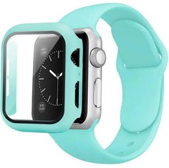 Ремешок для Apple Watch 42mm | 44mm | 45mm Silicone BAND+CASE Ice Blue