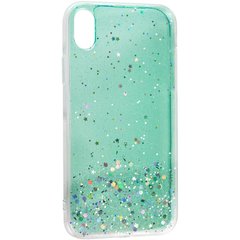 TPU чехол Star Glitter для Apple iPhone XR (6.1"") Прозрачный / Мятный