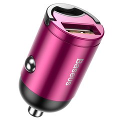 Адаптер автомобильный BASEUS Tiny Star Mini Quick Charge |1USB, QC3.0, 30W| pink