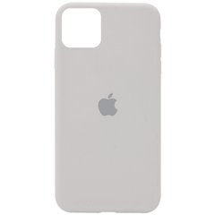 Чехол для iPhone 11 Silicone Full Stone / светло - серый / закрытый низ