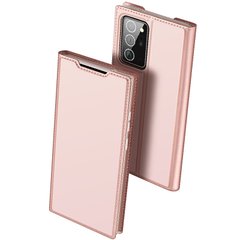 Чехол-книжка Dux Ducis с карманом для визиток для Samsung Galaxy Note 20 Ultra (Rose Gold)