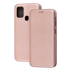 Чехол книжка Premium для Samsung Galaxy A31 (A315) розово-золотистый