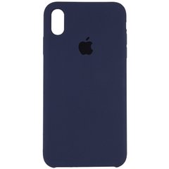 Чехол Silicone case (AAA) Original 1:1 для Apple iPhone XS Max (6.5") (Синий / Midnight blue)