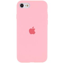 Чехол Silicone Case Full Protective (AA) для Apple iPhone SE (2020) (Розовый / Pink)