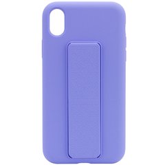 Чехол Silicone Case Hand Holder для Apple iPhone XS Max (6.5") (Сиреневый / Dasheen)