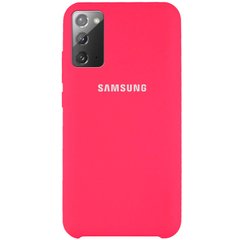 Чехол Silicone Cover (AAA) для Samsung Galaxy Note 20 (Розовый / Shiny pink)