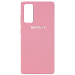Чехол Silicone Cover (AAA) для Samsung Galaxy S20 FE (Розовый / Light pink)