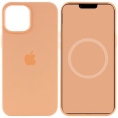 Чехол для Apple Iphone 12 / 12 pro Silicone case Original 1:1 full with Magsafe / Оранжевый / Cantaloupe
