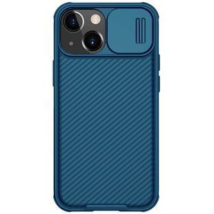 Карбонова накладка Nillkin CamShield Pro Magnetic для Apple iPhone 13 (6.1"") Синій