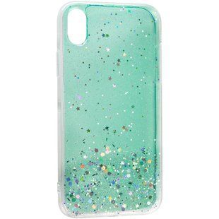 TPU чохол Star Glitter для Apple iPhone XR (6.1 "") Прозорий / М'ятний