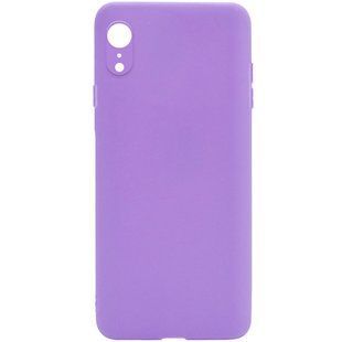 Силиконовый чехол Candy Full Camera для Apple iPhone XR (6.1"") Сиреневый / Dasheen