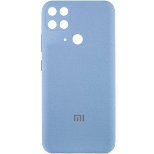 Чохол Silicone Cover Full Camera (AA) для Xiaomi Redmi 10C Синій / Lilac Blue