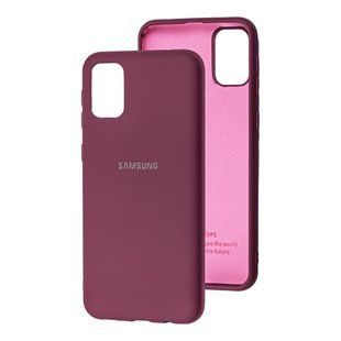 Чохол для Samsung Galaxy A31 (A315) My Colors Full бордовий / maroon з закритим низом і&nbsp;мікрофіброю