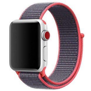 Ремінець Nylon для Apple watch 42mm/44mm (Кавуновий / Watermelon red)