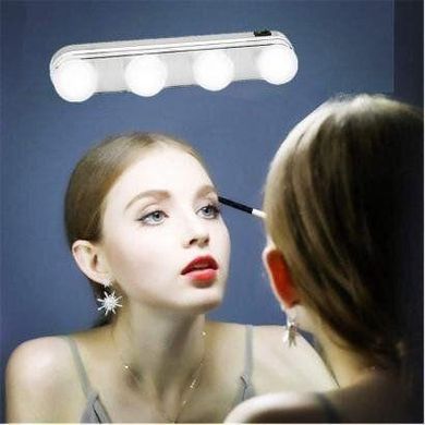 Лампа 4 LED для зеркала для макияжа на присосках (W0-33)