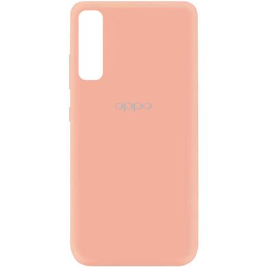 Чехол для Oppo Reno 3 Pro Silicone Full с закрытым низом и микрофиброй Розовый / Flamingo