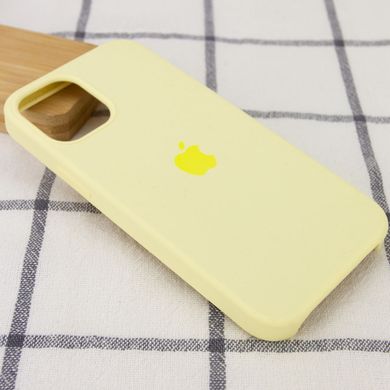 Чехол Silicone Case (AA) для Apple iPhone 12 Pro Max (6.7") (Желтый/Mellow yellow)
