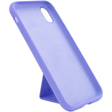 Чохол Silicone Case Hand Holder для Apple iPhone XS Max (6.5") (Бузковий / Dasheen)