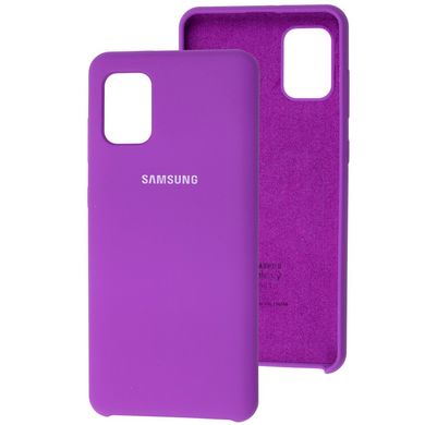 Чехол Silicone для Samsung Galaxy A31 (A315) Premium grape