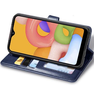 Кожаный чехол книжка GETMAN Gallant (PU) для Samsung Galaxy A32 5G (Синий)
