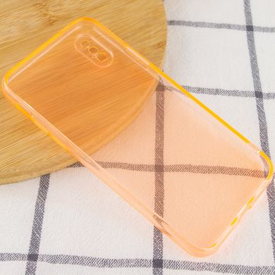 Матовый полупрозрачный TPU чехол с защитой камеры для Apple iPhone XS Max (6.5") (Оранжевый / Orange)