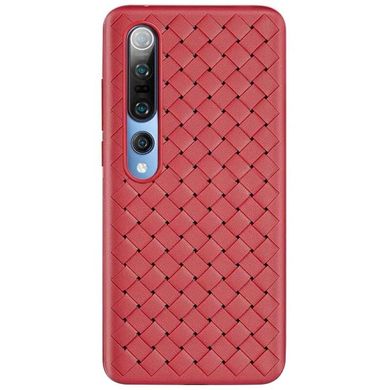 PU чехол-накладка Epik Weaving series для Xiaomi Mi 10 / Mi 10 Pro Красный