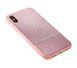 Чехол для iPhone X / Xs Swarovski (полоса) розовый