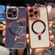 Чехол с блестками, стразами для Iphone 14 Pro Max Luxury Diamond Gold + защита камеры