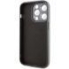 Чехол для iPhone 14 Pro Max Стеклянный матовый + стекло на камеру с микрофиброй TPU+Glass Sapphire Midnight Black