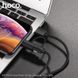 Кабель HOCO Combo Lightning/Micro USB/Type-C Multi-Way X41 |1m, 2.4A| Black, Black
