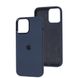 Чехол для iPhone 11 Pro Max Silicone Case Full (Metal Frame and Buttons) с металической рамкой и кнопками Midnight Blue