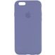 Чехол silicone case for iPhone 6/6s с микрофиброй и закрытым низом (Серый / Lavender Gray)