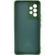 Чохол для Samsung Galaxy A33 5G Silicone Full camera закритий низ + захист камери Зелений / Dark green