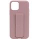 Чохол Silicone Case Hand Holder для Apple iPhone 11 Pro Max (6.5") (Рожевий / Pink Sand)