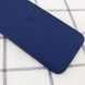 Чехол для Apple iPhone 11 Pro Silicone Full camera / закрытый низ + защита камеры (Темно-синий / Midnight blue)