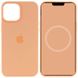 Чехол для Apple Iphone 12 / 12 pro Silicone case Original 1:1 full with Magsafe / Оранжевый / Cantaloupe