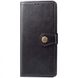 Кожаный чехол книжка GETMAN Gallant (PU) для Xiaomi Redmi Note 9 Черный