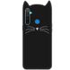 Силиконовая накладка 3D Cat для Realme 5 Черный