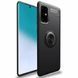 TPU чехол Deen ColorRing под магнитный держатель (opp) для Samsung Galaxy A51 (Черный / Черный)